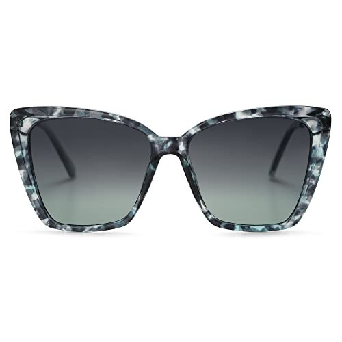 Amazon.com: SOJOS Trendy Polarized Sunglasses For Women Retro Womens Oversized Square Cat Eye Sun... | Amazon (US)