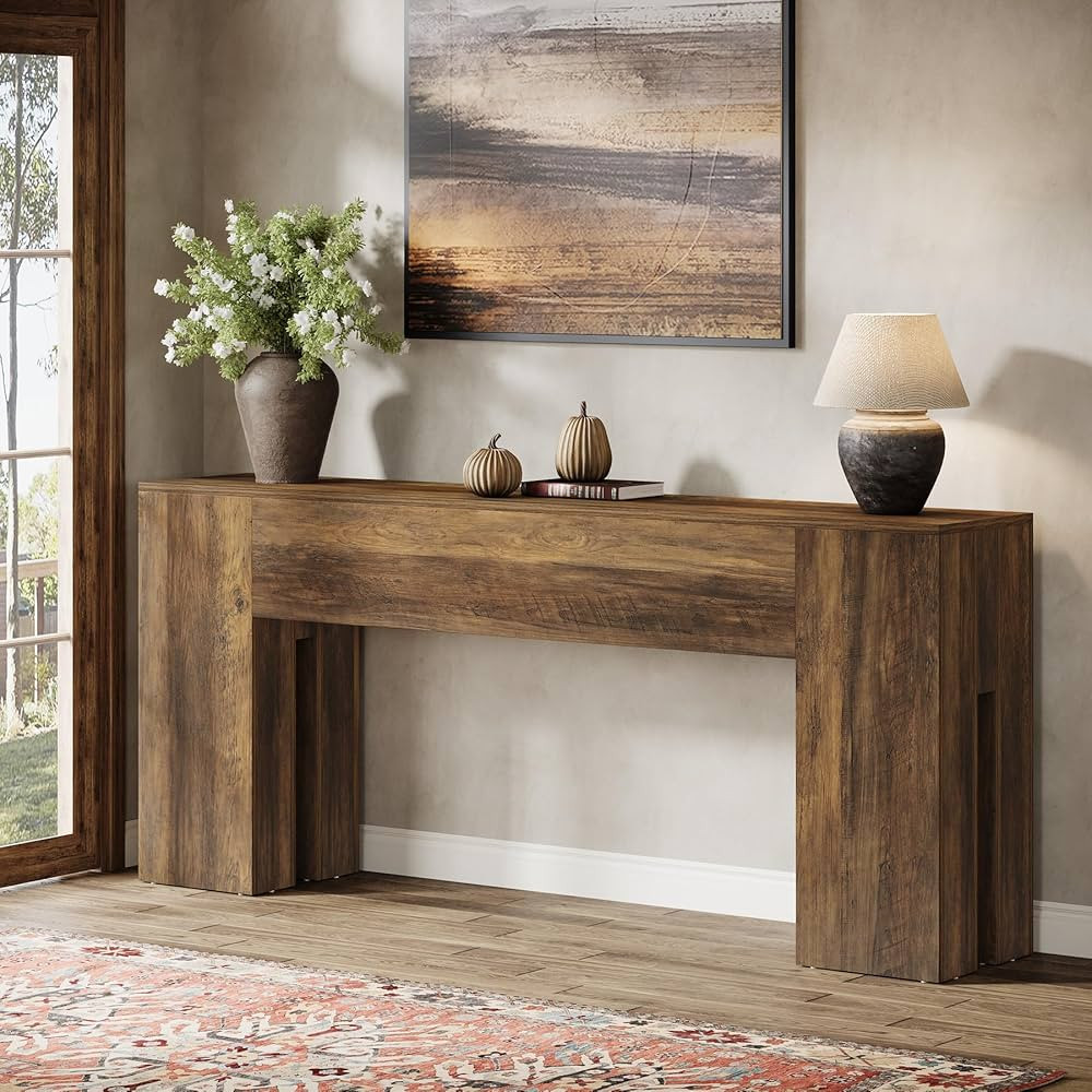 Tribesigns 71-Inch Long Console Table for Entryway, Farmhouse Sofa Console Behind Couch, Entry Ta... | Amazon (US)