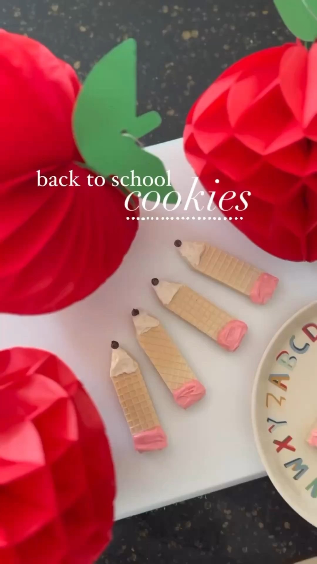 Ending my back-to-school series with the cutest little cookie pencils ✏️ Such a fun way to add a sweet surprise to lunchboxes or enjoy after school while the kids share all about their first day back. The best part? They’re so easy to make!

How to:
• Trim one end of a vanilla wafer into a point
• Add pink frosting on the flat side (eraser) & white frosting on the tip (pencil)
• Finish with a mini chocolate chip for the point ✨

Sometimes the simple ideas end up being the sweetest. 💛

#LTKSeasonal #LTKFamily #LTKKids