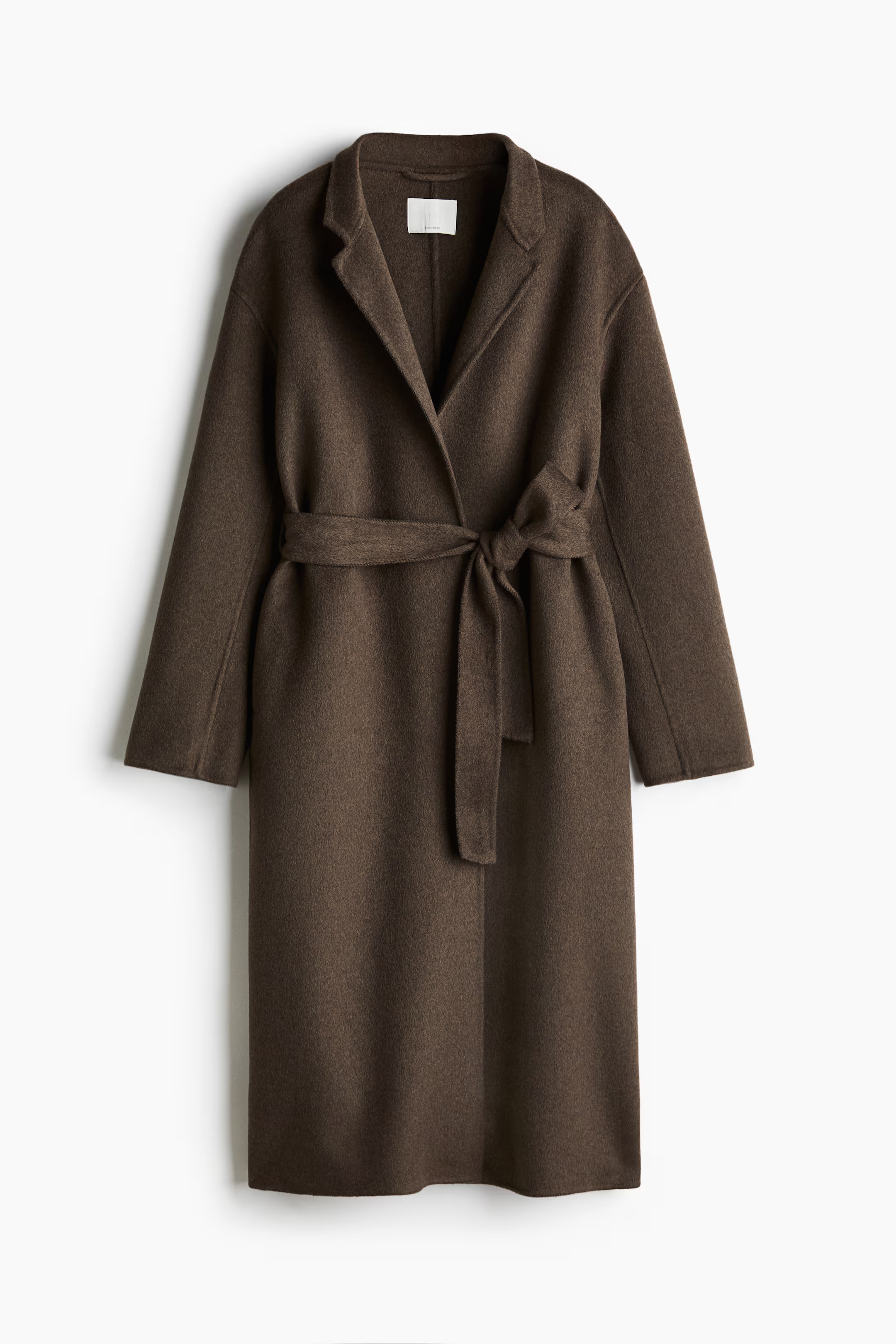 Handmade Wool-Blend Coat - Dark brown - Ladies | H&M US | H&M (US + CA)