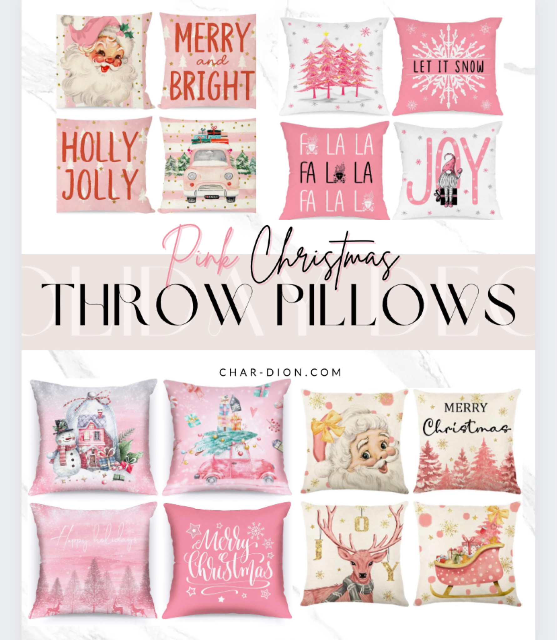 Totally in love with these pink Christmas throw pillows 

Christmas throw pillows // Christmas pillows // Amazon finds // Amazon home decor // Christmas home decor // affordable home decor // Amazon decor // Amazon home // Amazon Christmas decor 

#LTKhome #LTKHoliday #LTKSeasonal