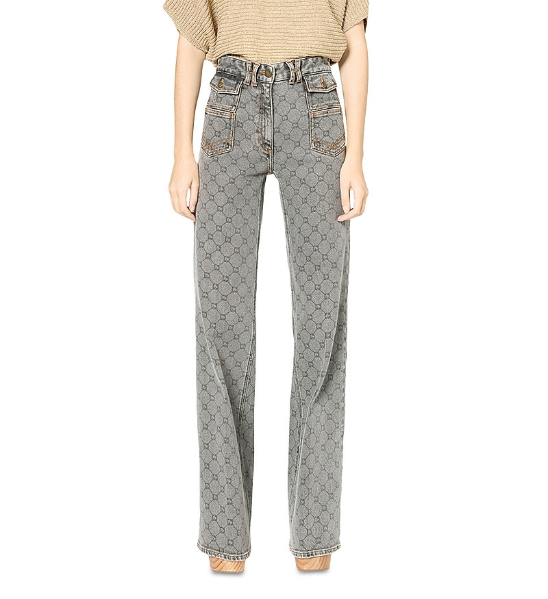 Gerard Darel Anna Printed Jeans in Charcoal | Bloomingdale's (US)