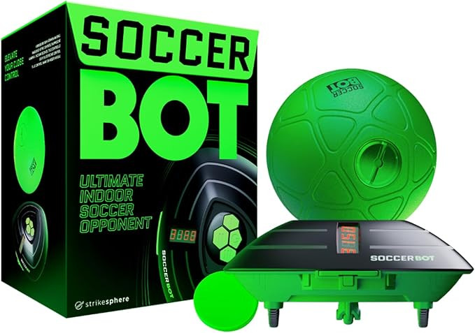 Soccer Bot - Ultimate Indoor Soccer Game with Score Tracker and Speed Modes, Soccer Training Toy | Amazon (US)