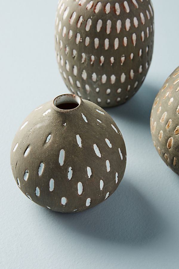 Splattered Terracotta Vase Set | Anthropologie (US)