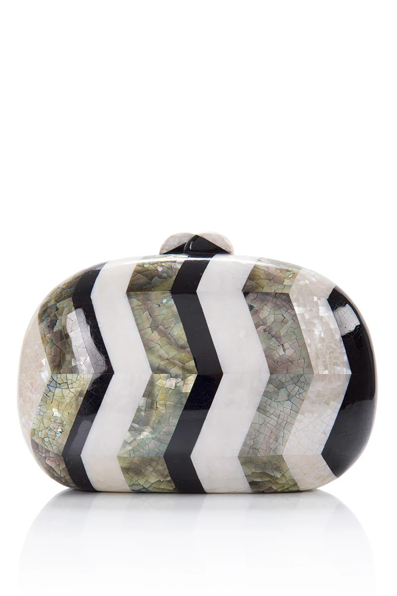 CALYPSO MOTHER OF PEARL CLUTCH | Freya Rose | CULT MIA | CULT MIA UK LTD