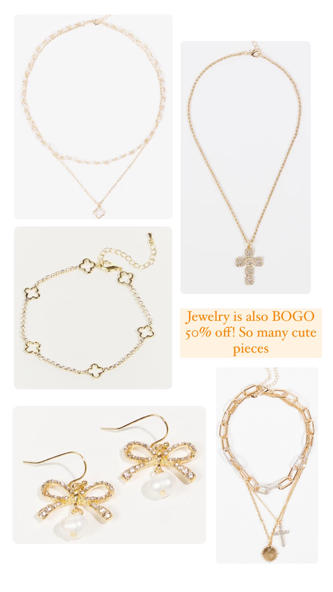 BOGO 50% off jewelry! 

#LTKsalealert #LTKHoliday #LTKGiftGuide