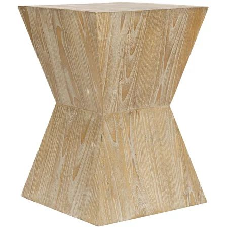 Safavieh Natak Nautical Straight Curved Oak Side Table | Walmart (US)