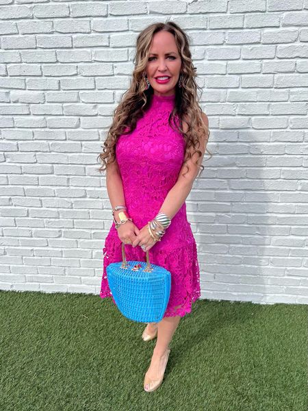 I love the bright color of this piece from Julia Jordan! I added a contrasting pop of color with this turquoise bag. 

#LTKParties #LTKWedding #LTKStyleTip