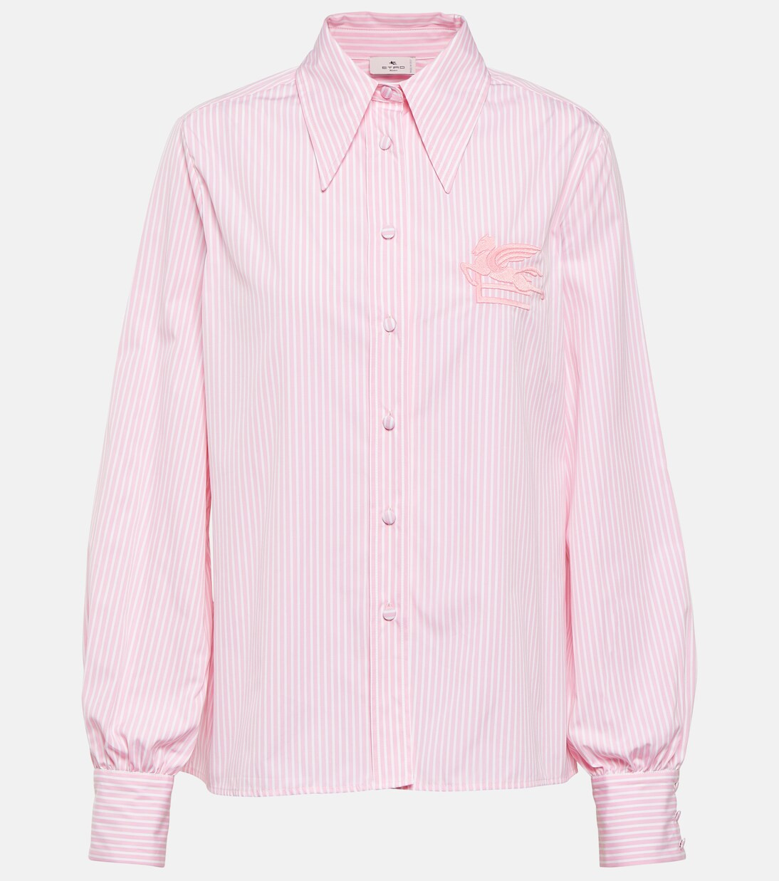 Logo striped cotton shirt | Mytheresa (INTL)
