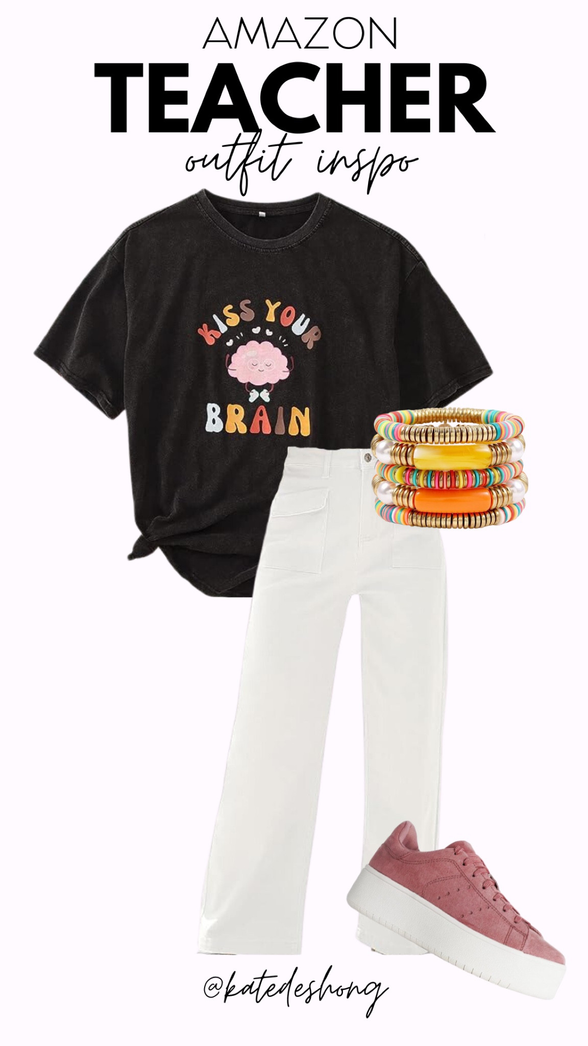 Teacher outfits. Work wear outfits. Casual work outfits. No jeans. No dresses. Work pants. Work blouses. Teacher T-shirt. Amazon finds. budget shopping. Teacher earrings. Back to school. Pencils. Graphic tee. Fun pants. Plaid pants. Cute headband. Teacher headband. Under $50. Teacher outfit inspo. Pinterest teacher. Kindergarten teacher. Overalls. Jumpsuits. 

#LTKSeasonal #LTKworkwear #LTKBacktoSchool