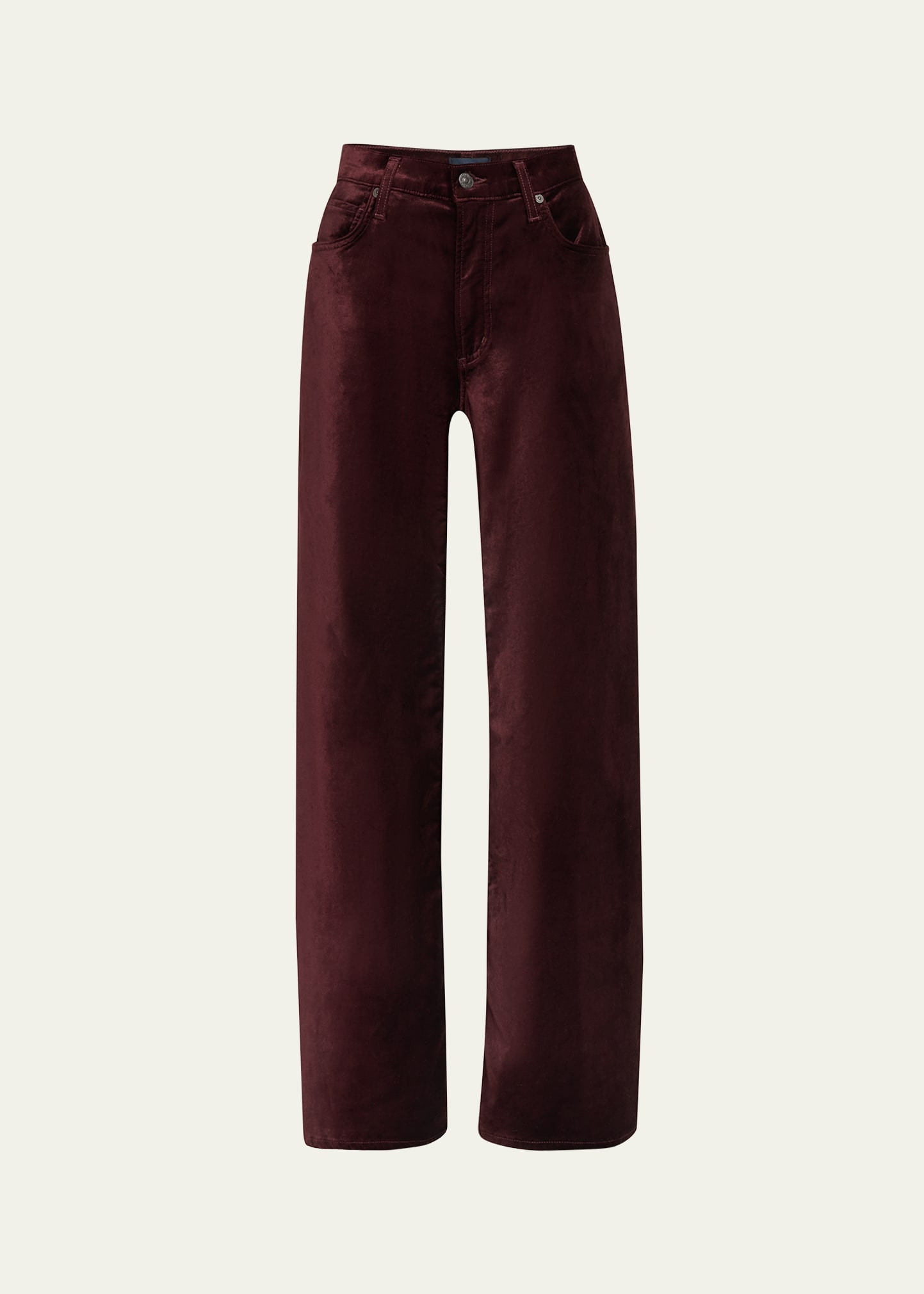 Citizens of Humanity Loli Mid-Rise Baggy Velvet Jeans | Bergdorf Goodman