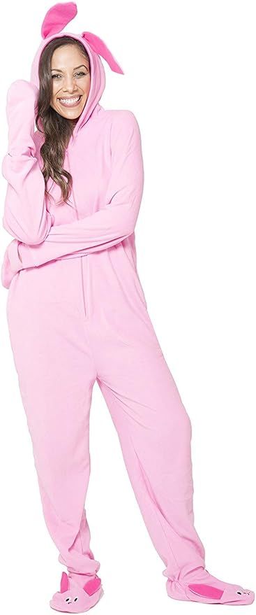 A Christmas Story Womens' One Piece Deranged Bunny Pajama Costume Union Suit Outfit Sleeper | Amazon (US)