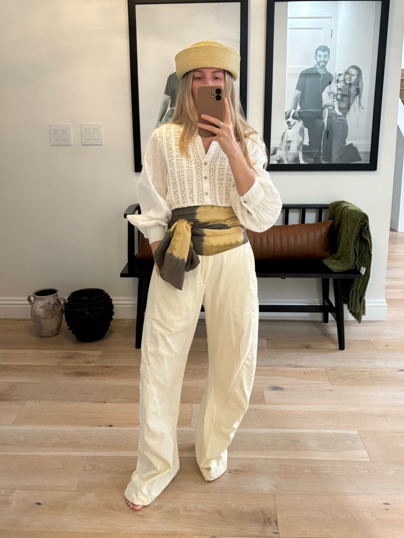 These Free People pants are some of my favorites right now. This Pair in the tofu color I got in a size 2 but I also got them in black in the size 0. The sizing seems to be different so definitely try on a couple different sizes because it will not always be true to size! I am 5 foot one so these are a little bit long on me, but they did shrink when I put them in the dryer! I don’t mind my pants a little bit long but if you’re short like me and you do you might need to get them hemmed! ￼

#LTKootd #LTKPetite #LTKgrwm