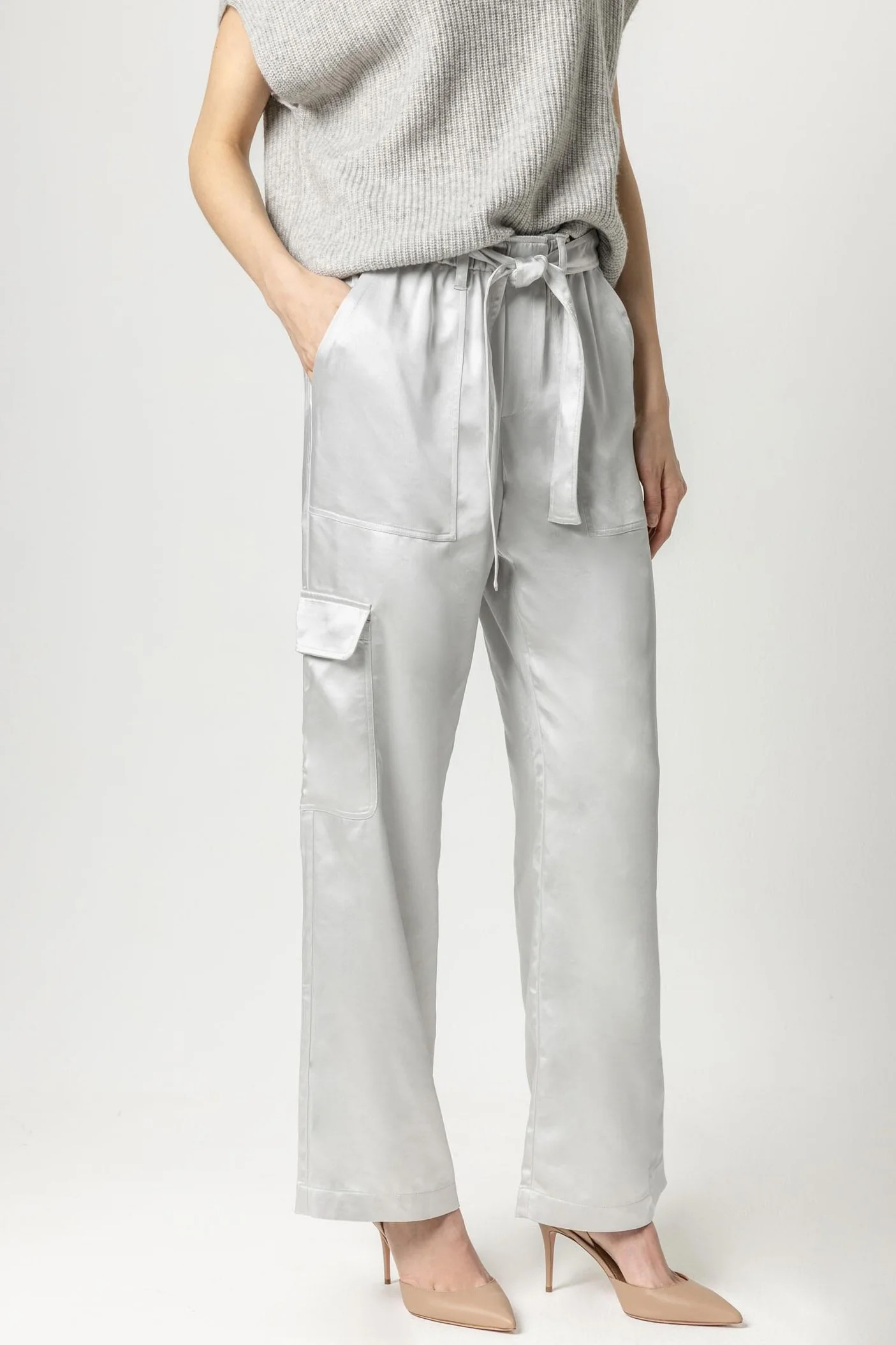 Satin Cargo Pant | Lilla P