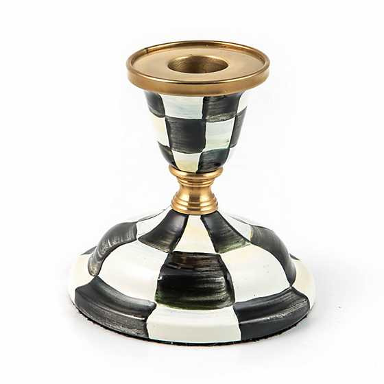 Courtly Check Short Candlestick | MacKenzie-Childs