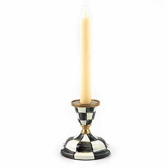 Courtly Check Short Candlestick | MacKenzie-Childs