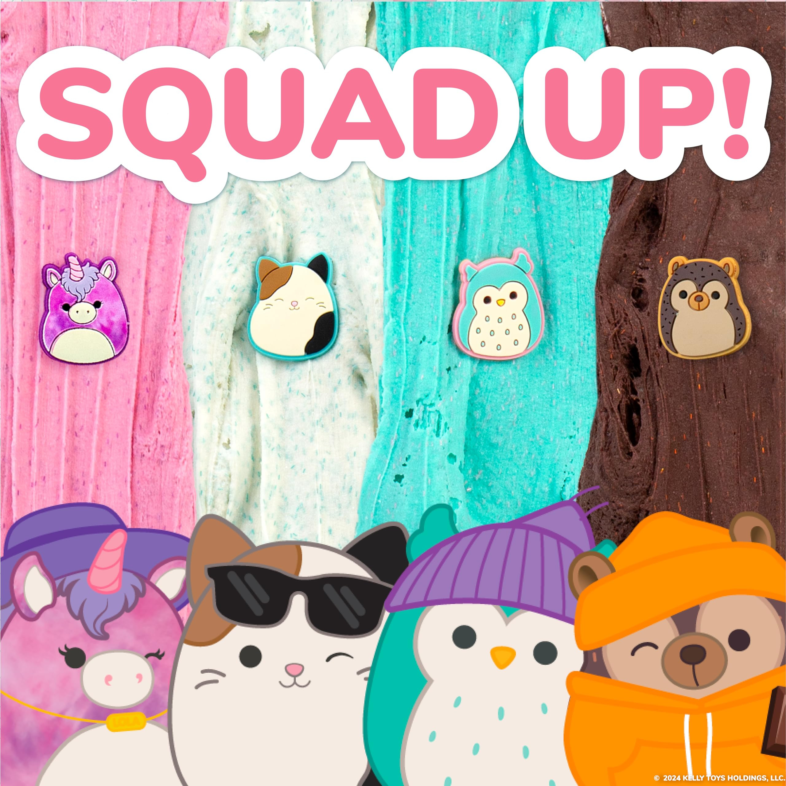 Original Squishmallows Premium Cloud Slime - 4-Pack Scented Slimes | Amazon (US)