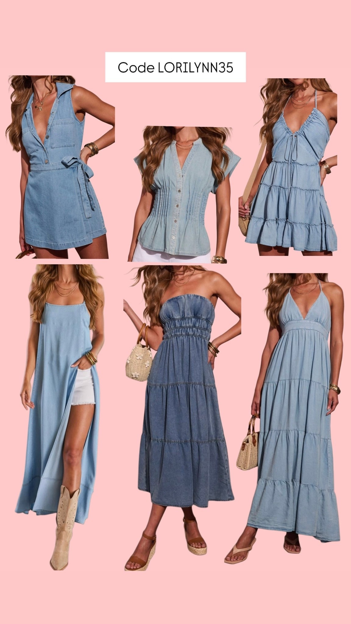 I’m most definitely a lover of anything chambray!! Code LORILYNN35 for 35% off

#LTKootd #LTKSeasonal #LTKSaleAlert