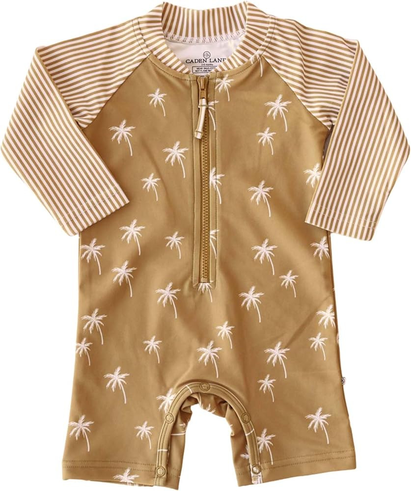 Caden Lane® UPF 50+ Long Sleeve Rash Guard Swim Romper Shortie | Amazon (US)
