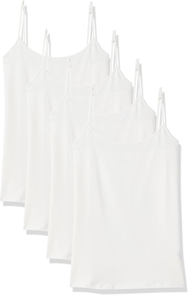 Amazon Essentials Women's Slim-Fit Camisole, Pack of 4 | Amazon (US)