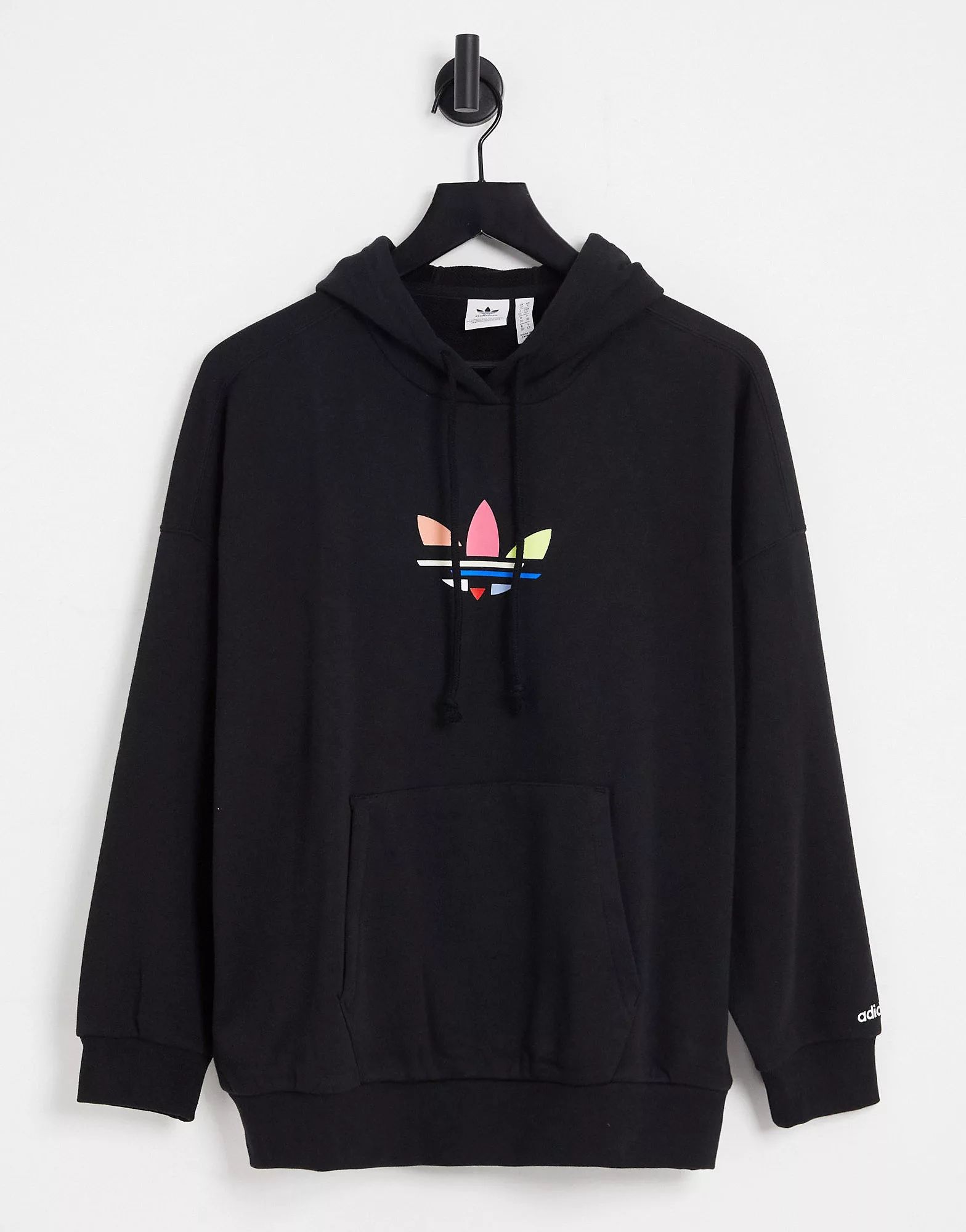 adidas Originals adicolor bold hoodie in black | ASOS (Global)