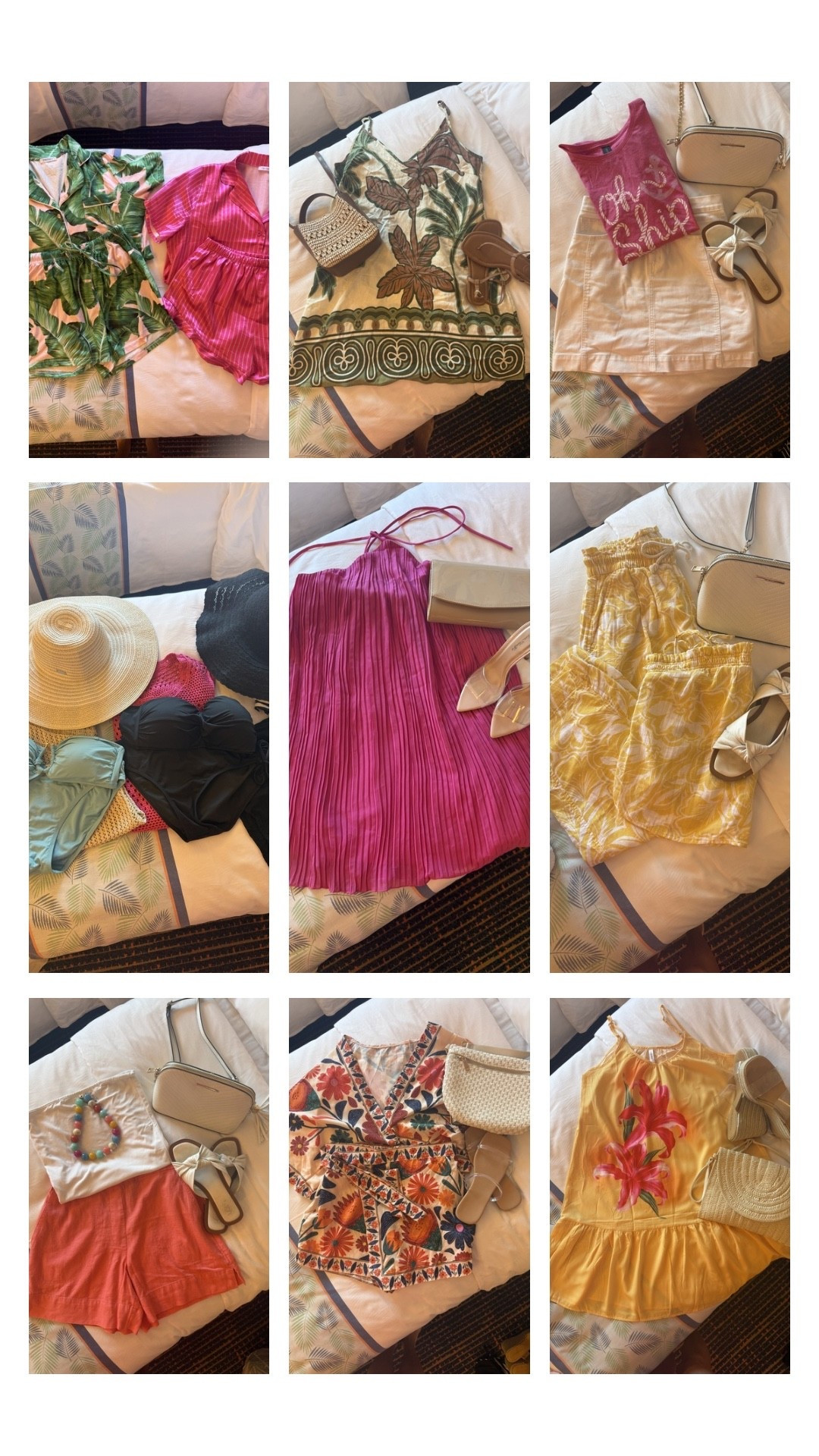 What I wore on a mother/daughter cruise to the Bahamas in June!

Wearing my usual sizes in all pieces…S tops, S sets, S/4 bottoms, S dresses, M swimsuits, and 7 sandals.