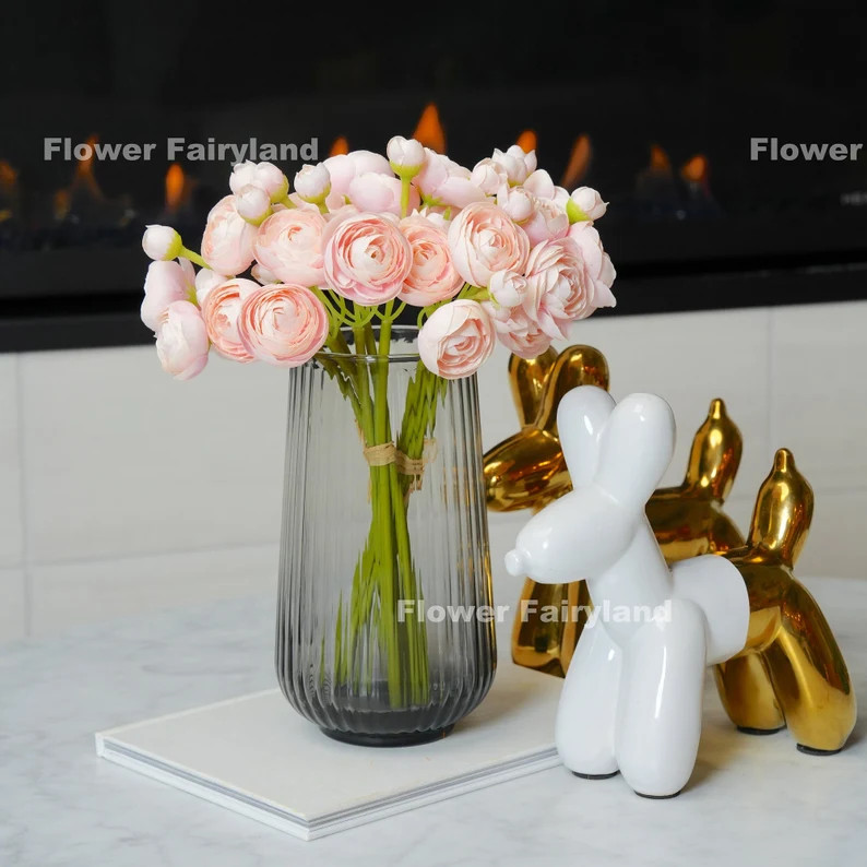 Mini Ranunculus Small Bundle | High Quality Artificial Flower | DIY Floral | Wedding/Home Decorat... | Etsy (US)