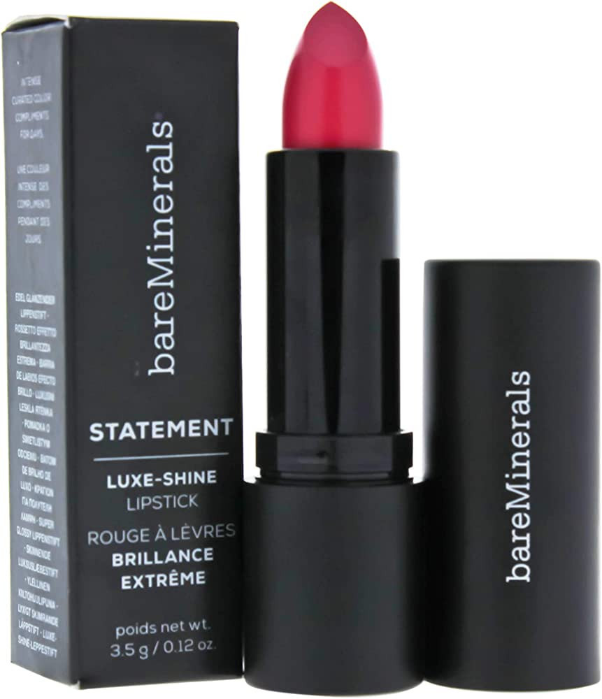 bareMinerals Statement Luxe-Shine Lipstick, Rebound, 0.12 Ounce | Amazon (US)