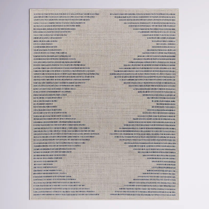 Calliah Striped Polypropylene Area Rug in Blue/Cream | Wayfair North America