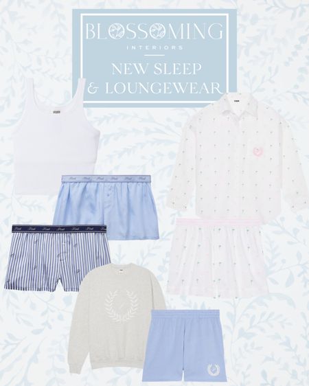 Cute new lounge/sleepwear from PINK. 