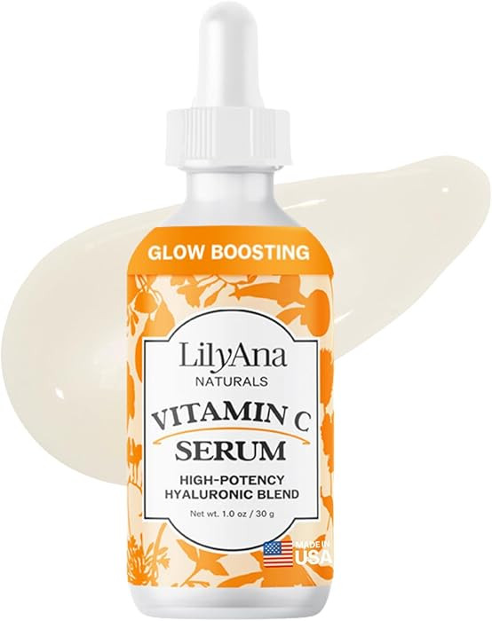 LilyAna Naturals Vitamin C Serum for Face with Hyaluronic Acid and Vitamin E, Anti Aging Serum, R... | Amazon (US)