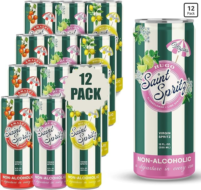 Saint Spritz Non Alcoholic Drink Variety Pack (12-Pack) | Italian Spritz Cans | Amalfi, Sicily & ... | Amazon (US)