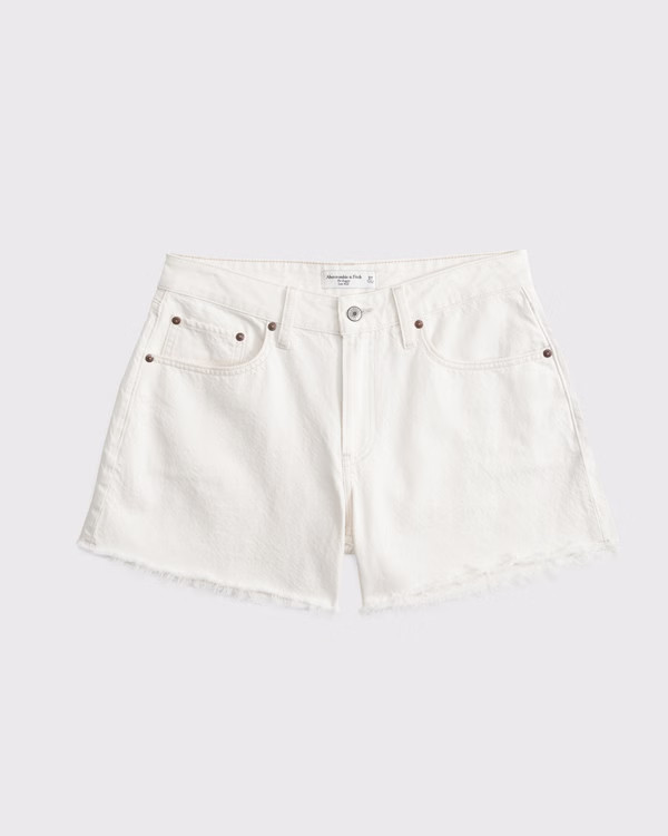Curve Love Low Rise Baggy Short | Abercrombie & Fitch (US)