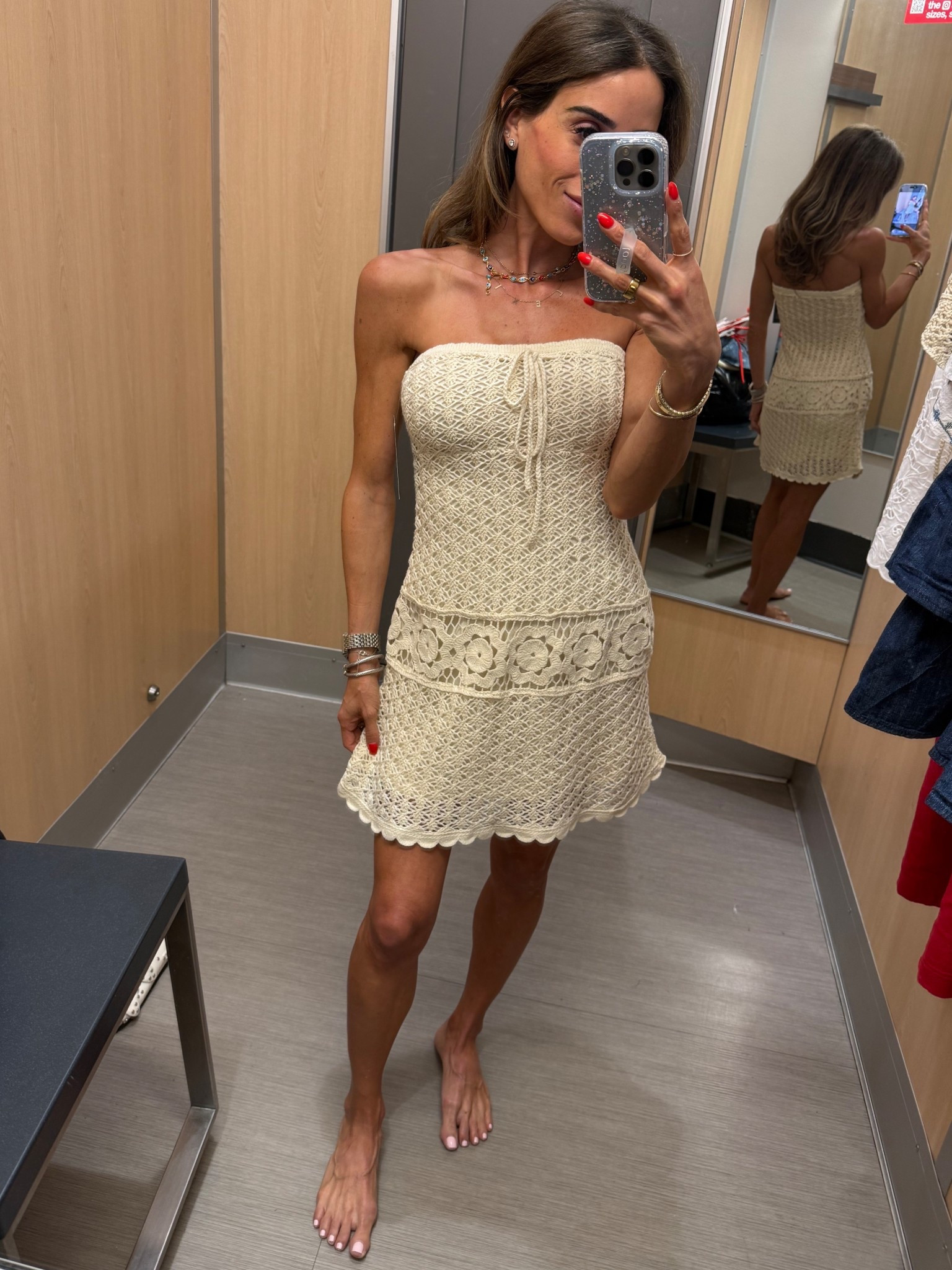 Super cute lined crochet dress size xxs 
Vacation outfit idea 

#LTKPetite #LTKSeasonal