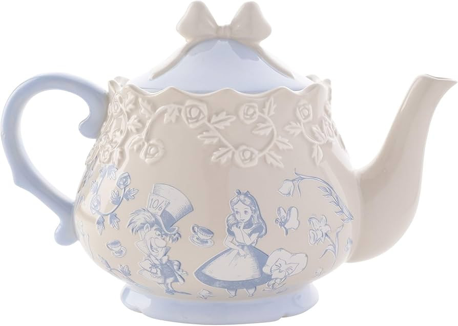 Disney - Alice in Wonderland - Ceramic Teapot - Alice, Mad Hatter & Roses Motif - Decor and Homew... | Amazon (UK)