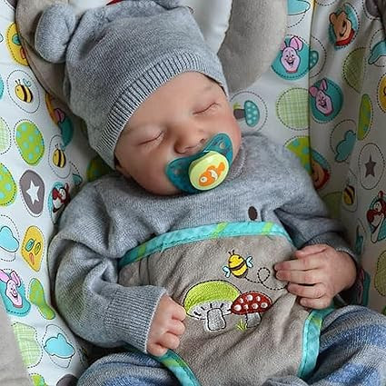 JIZHI 17-Inch Lifelike Reborn Baby Doll - Soft Skin Realistic Newborn, Full Body Vinyl, Anatomica... | Amazon (US)