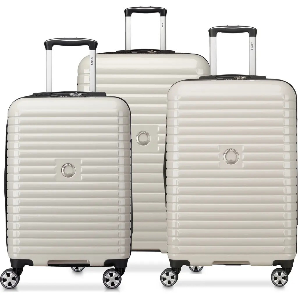 Delsey Paris Cruise 3.0 Hardside Expandab;e (22"/24"/28") 3 Piece Spinner Luggage Set in Ivory at Nordstrom | Nordstrom