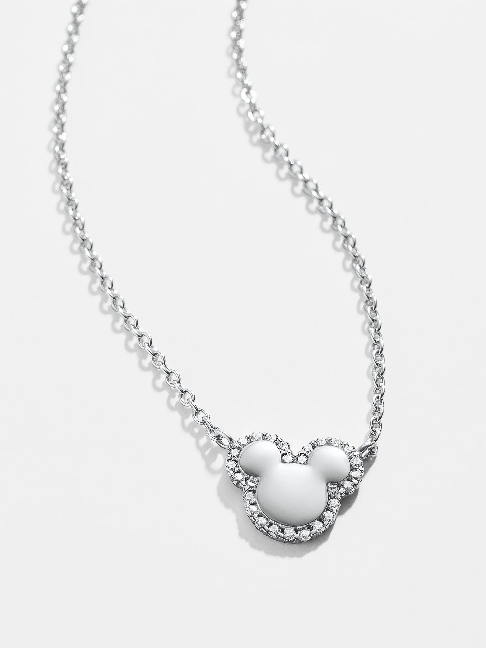 Mickey Mouse Disney Sterling Silver Necklace | BaubleBar (US)