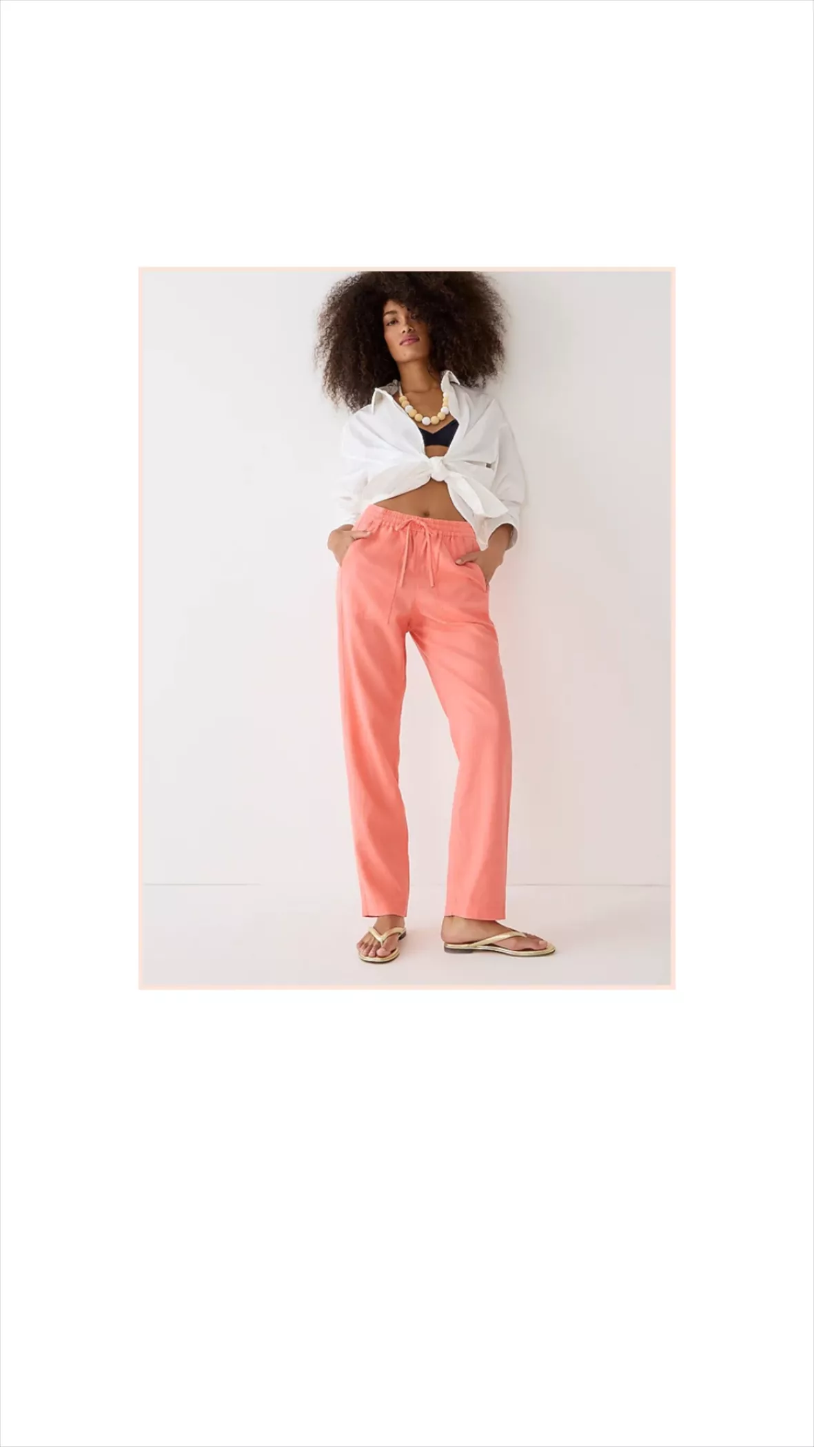 New seaside pant in linen blend curated on LTK