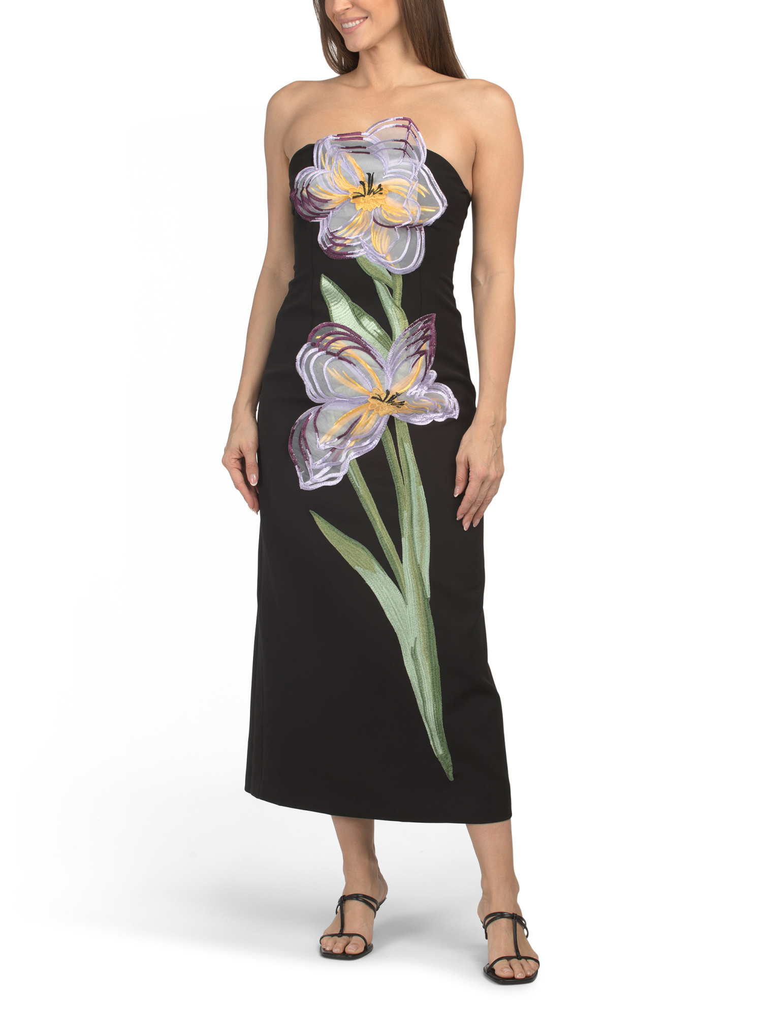 Strapless Floral Applique Gown | Women | Marshalls | Marshalls