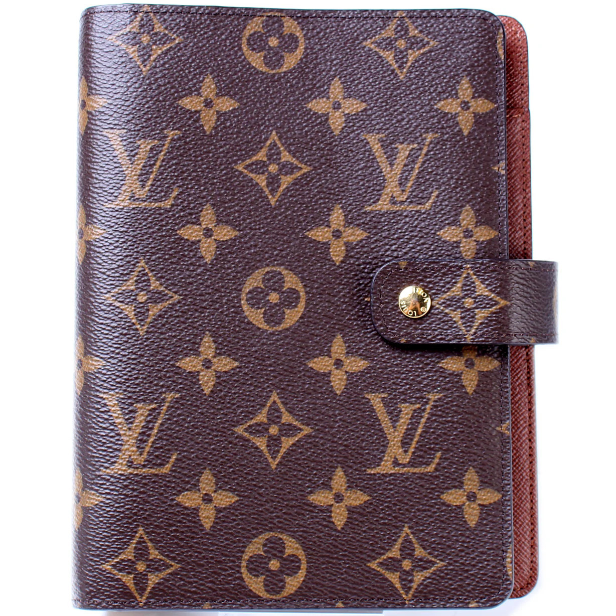 Agenda Medium Ring Monogram | Keeks Designer Handbags
