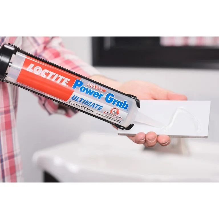 Loctite Power Grab Construction Adhesive Ultimate Crystal Clear, Pack of 1, Clear 9 fl oz Cartrid... | Walmart (US)