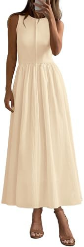 PRETTYGARDEN Maxi Dresses for Women 2025 Summer Casual Sleeveless Patchwork Flowy Vacation Sundre... | Amazon (US)