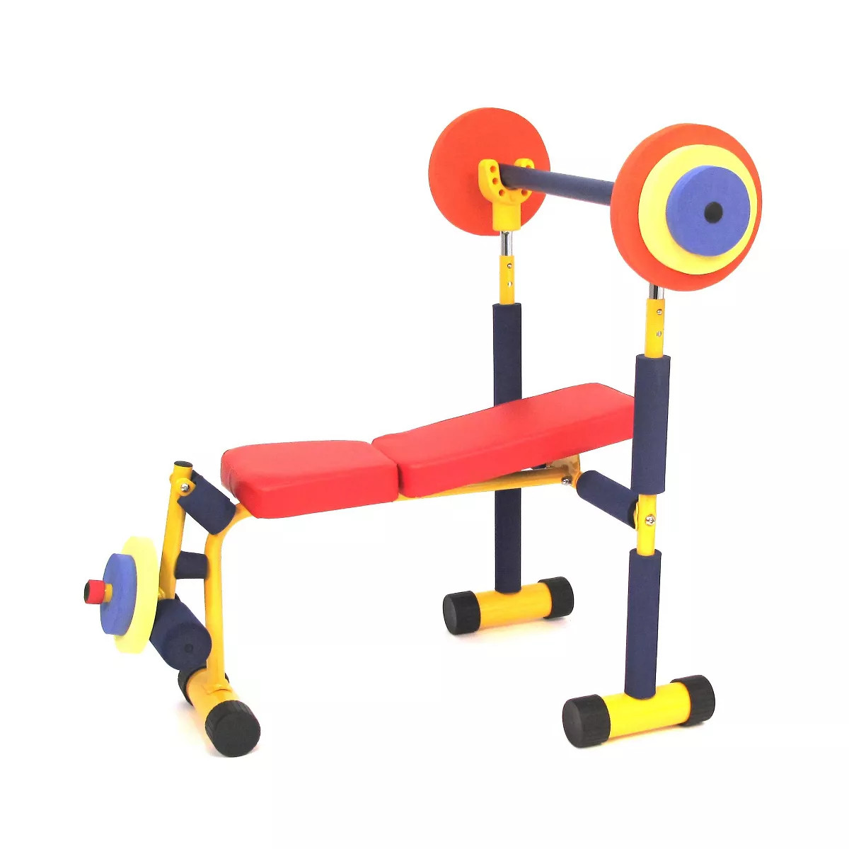 Fun & Fitness For Kids Weight Lifting Bench Set for Kids 3-6 with Dense Foam Weights and Adjustab... | Target