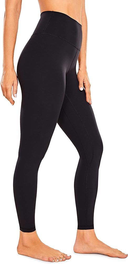 Amazon.com: CRZ YOGA Women's Naked Feeling Soft Yoga Pants 25 Inches - Brushed Workout Leggings 7... | Amazon (US)