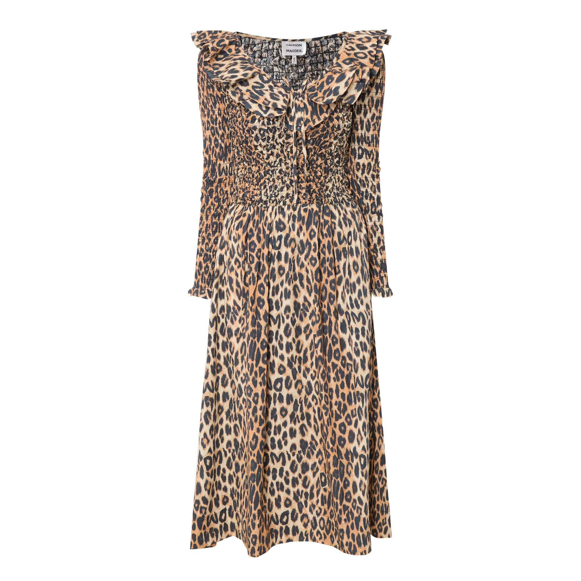 Harper Shirred Leopard Print Dress | Brown Thomas (IE)