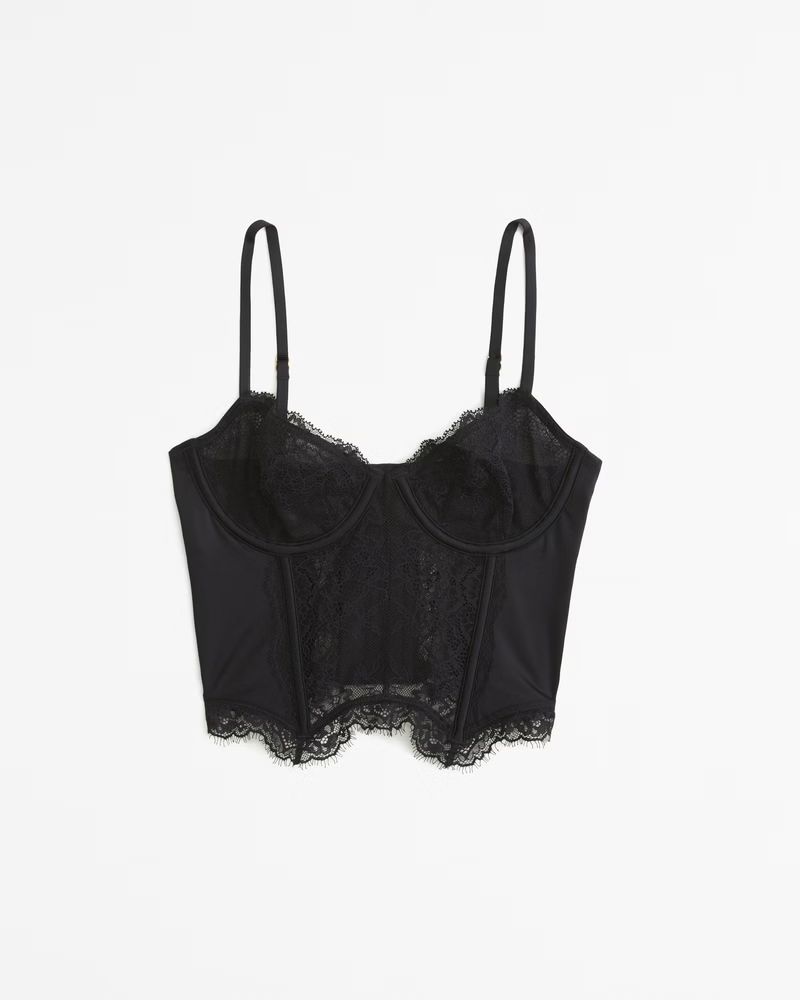 Lace and Satin Corset | Abercrombie & Fitch (US)