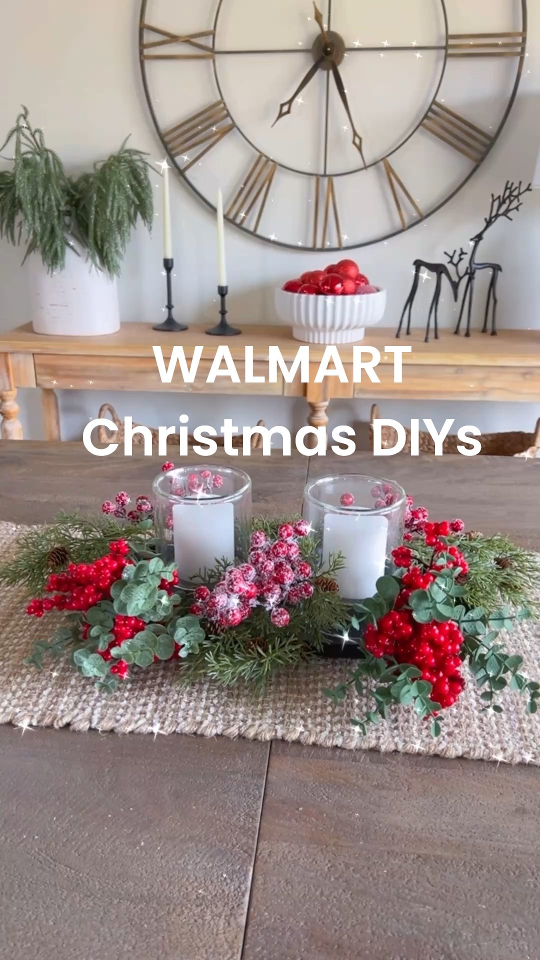 Christmas DIYs using Walmart finds! Linking everything I used for the centerpiece, hot cocoa bar, decor, tray styling idea and cutting board gift. 

#LTKHoliday #LTKFindsUnder50 #LTKGiftGuide