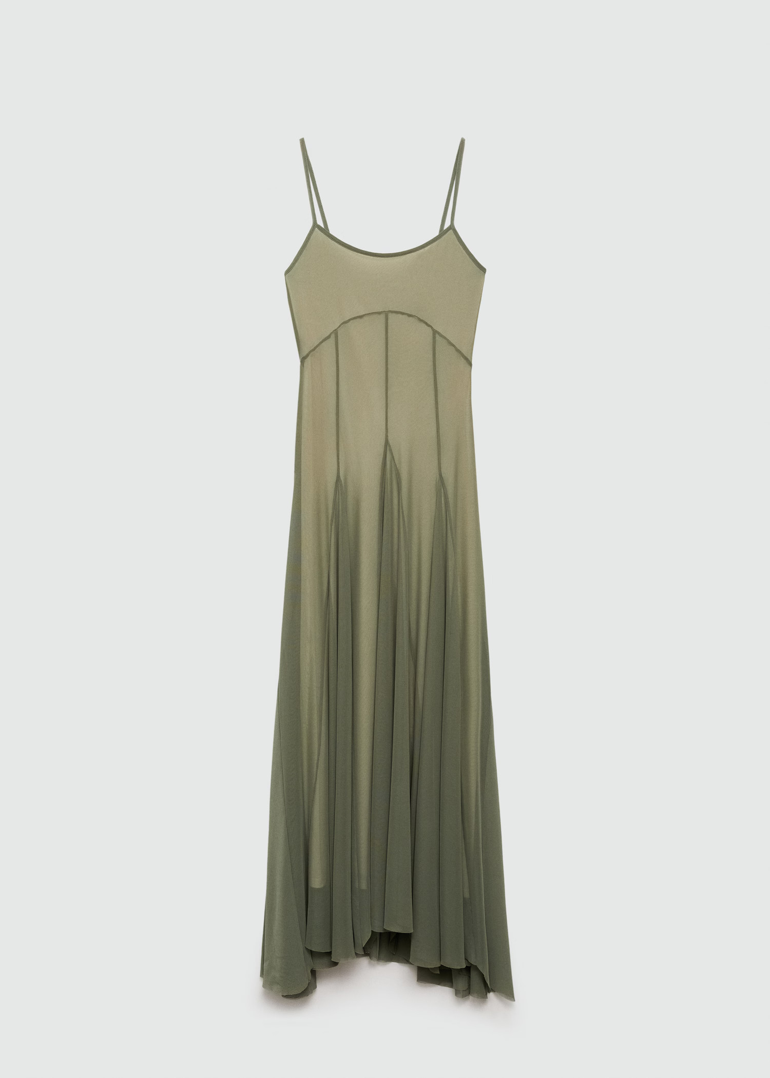 Seam long dress - Woman | MANGO USA | MANGO (US)