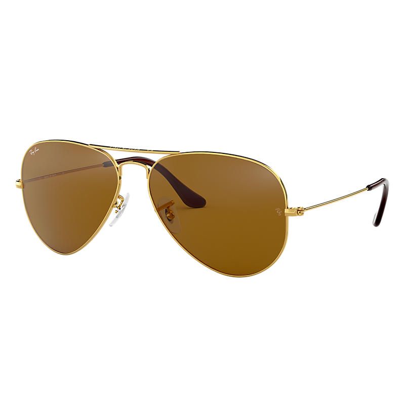 Ray-Ban Aviator Classic Gold Sunglasses, Brown Lenses - Rb3025 | Ray-Ban (US)